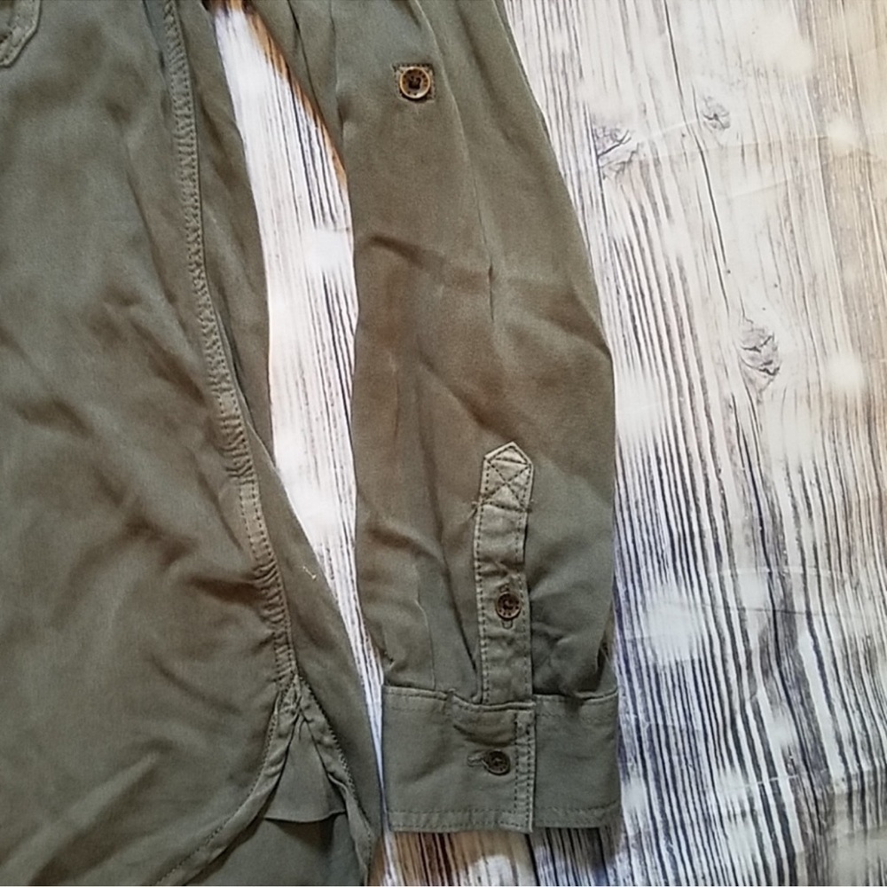 American Eagle Button Down Size Small Boyfriend F… - image 3